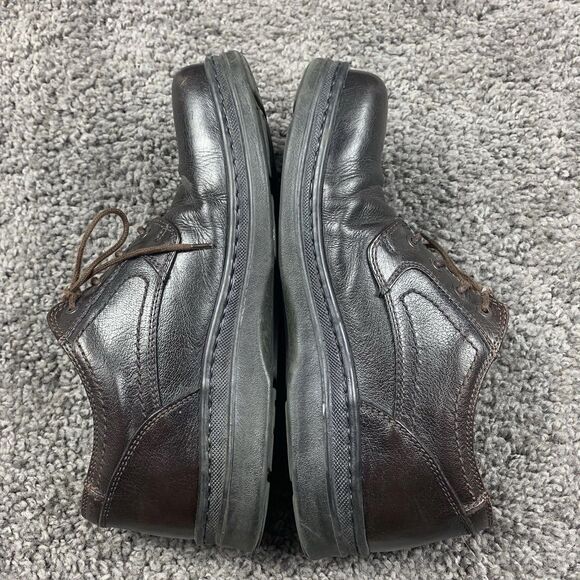 Footprints Birkenstock Men Brown Leather Oxfords Lace Up Shoe Size 43 US 10-10.5 - Picture 4 of 8
